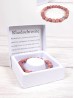 Rhodochrosite Blessing Bead Bracelets with Gift Box.